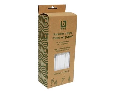 Boni Selection Straw Paper 140pcs white