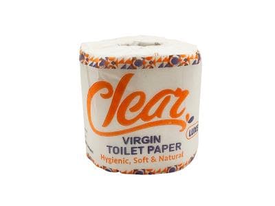 Clear Virgin toilet paper