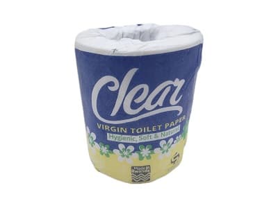 clear virgin toilet paper